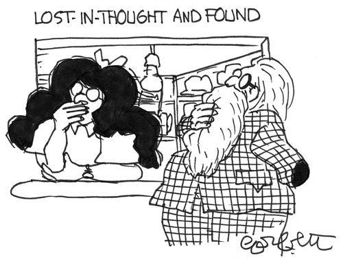 Lost-in-thought and found.