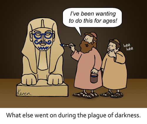 What else went on during the plague of darkness.