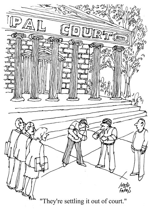'They're settling it out of court.'