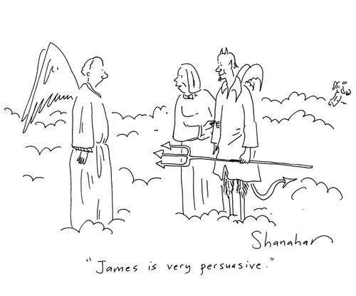'James is very persuasive.'