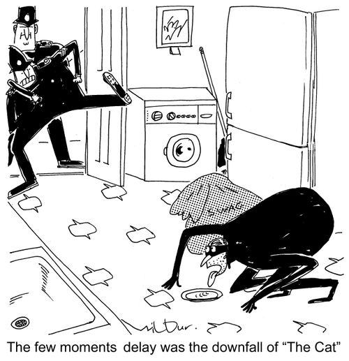 The few moments delay was the downfall of 'The Cat'.