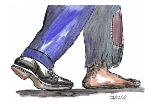 Step - Businessman/Poverty.