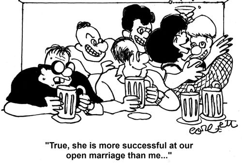 'True, she is more successful at our open marriage than me...'