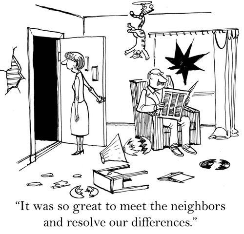 'It was so great to meet the neighbors and resolve our differences.'