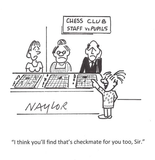 'I think you'll find that's checkmate for you too, Sir.'