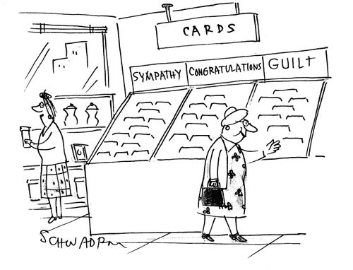 Cards: SympathyCongratulationsGuilt.