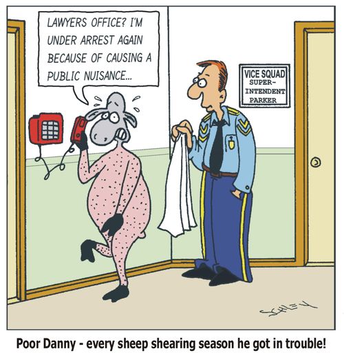 'Poor Danny - every sheep shearing season he got in trouble!'