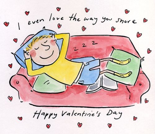 'I even love the way you snore!'