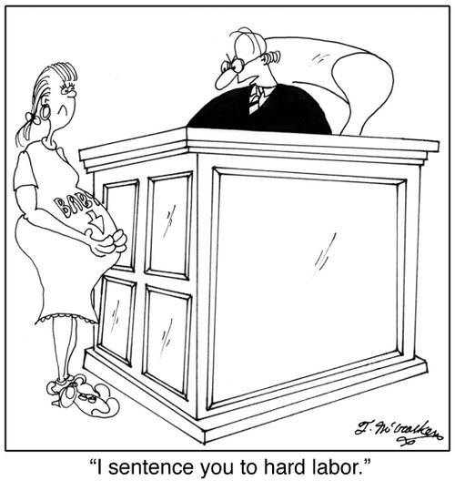 'I sentence you to hard labor.'