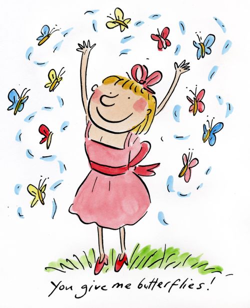 You give me butterflies!