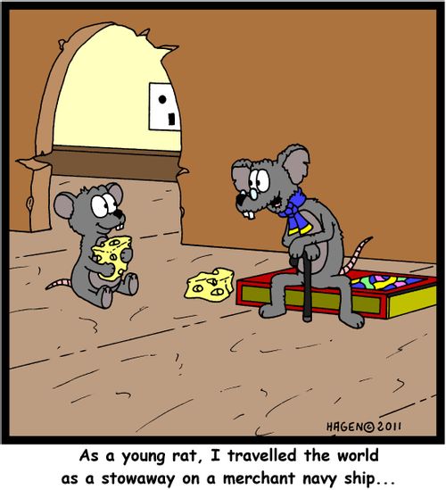 'As a young rat, I traveled the world as a stowaway on a merchant navy ship...'