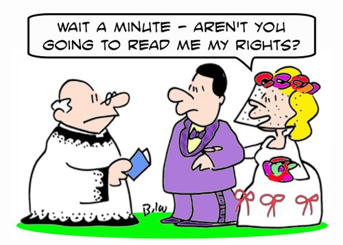 'Wait a minute -- aren't you going to read me my rights?'
