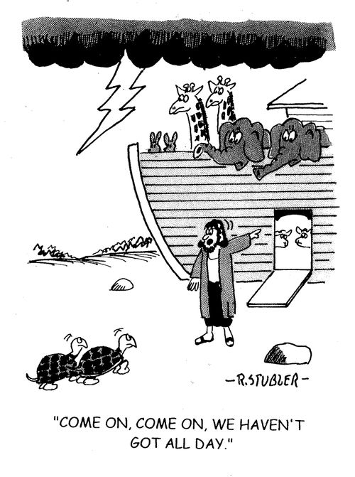 'Come on, come on, we haven't got all day.'