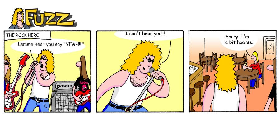 Fuzz - Fuzzy says 'let me hear you say yeah!'