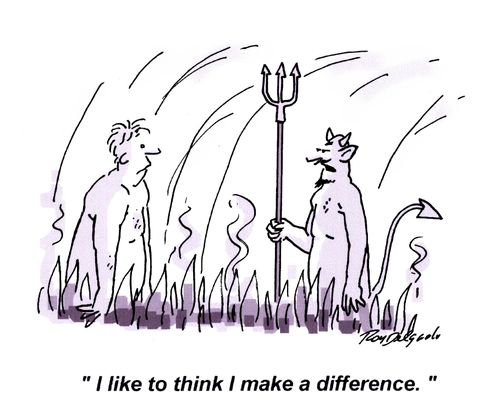 'I like to think I make a difference.'