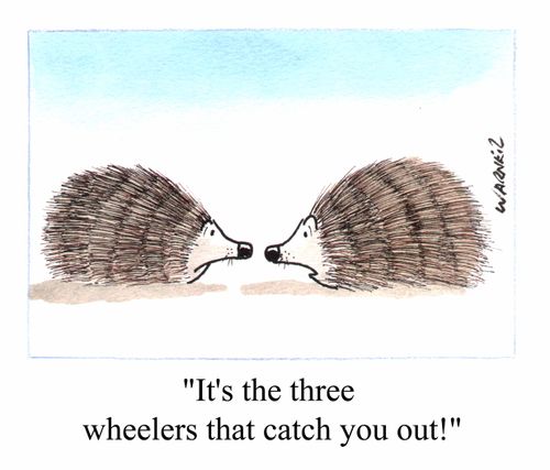 "Its the three wheelers that catch you out"