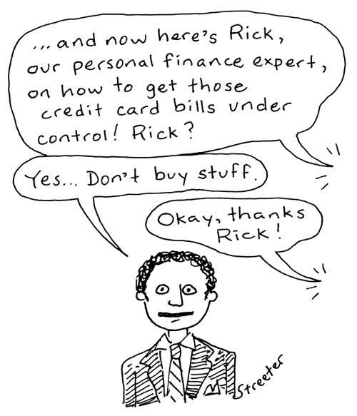 How to get bills under control: Don't buy stuff.