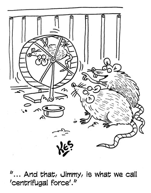 '... And that, Jimmy, is what we call 'centrifugal force'.'
