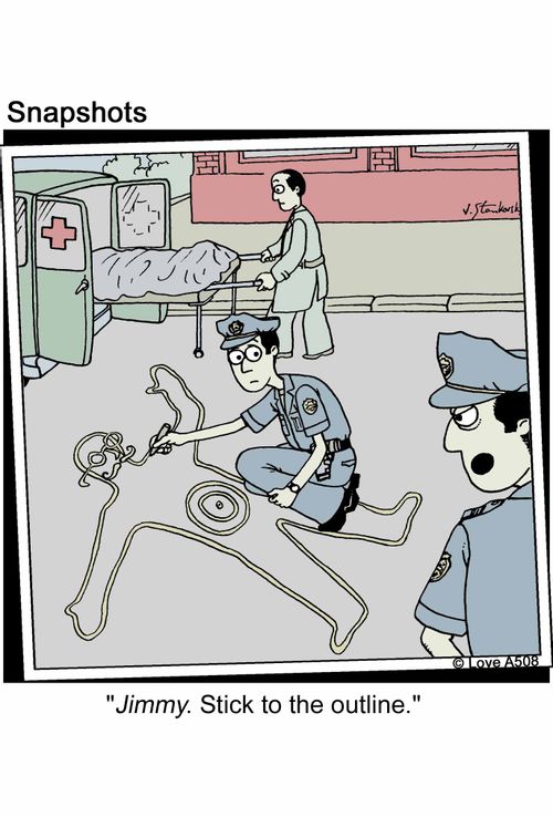 'Jimmy. Stick to the outline.'