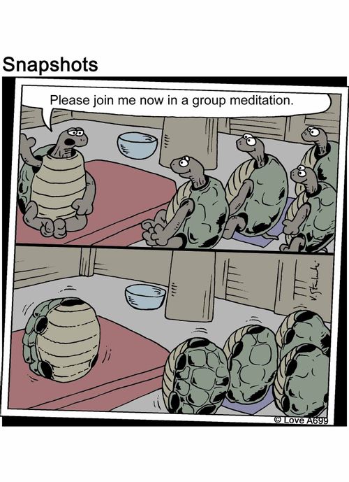 Please join me now in a group meditation.