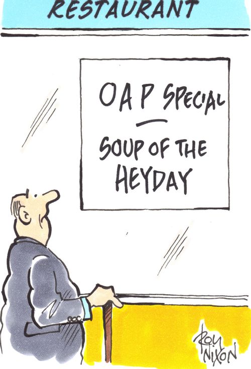 OAP special - Soup of the Heyday.