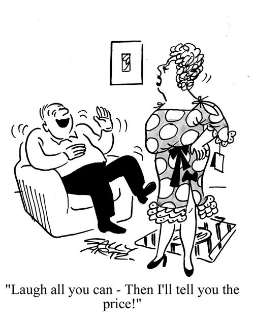 'Laugh all you can - then I'll tell you the price!'