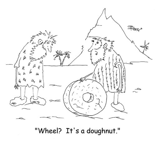 "Wheel? It's a doughnut."