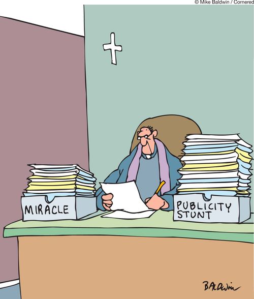 Miracle. Publicity stunt.