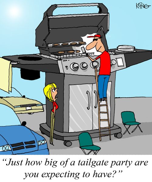 'Just how big of a tailgate party are you expecting to have?'