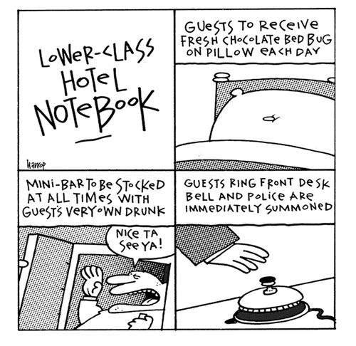 Lower class hotel notebook.