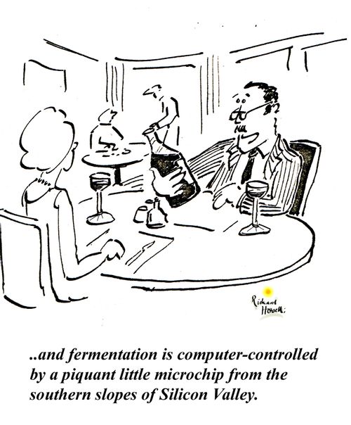 ... and fermentation is computer-controlled by a piquant little microchip from the southern slopes of Silicon Valley.