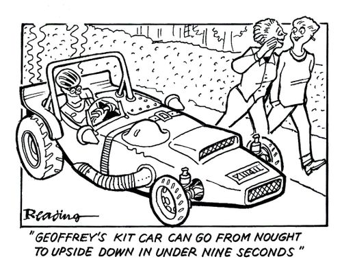 'Geoffrey's kit car can go from nought to upside down in under nine seconds.'
