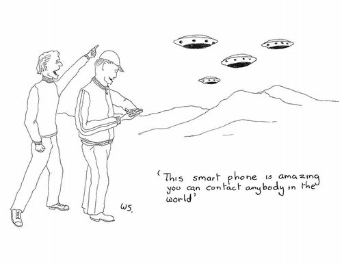 'The smart phone is amazing you can contact anybody in the world.'
