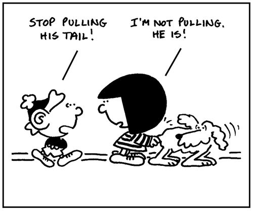 'I'm not pulling. He is.'