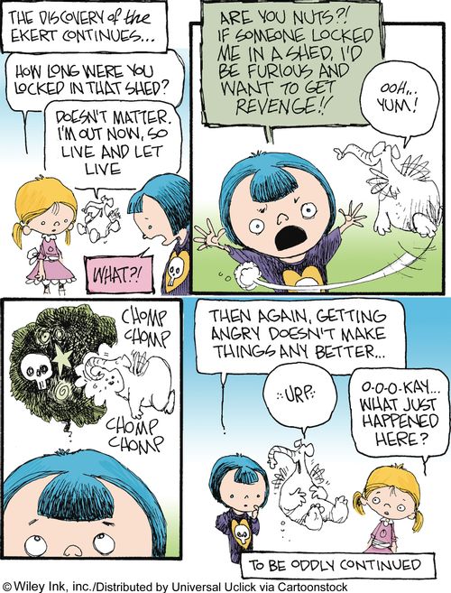 The Ekert Saga: 'Are you nuts?! If someone locked me in a shed, I'd be furious and want to get revenge!!... Then again, getting angry doesn't make things any better...'
