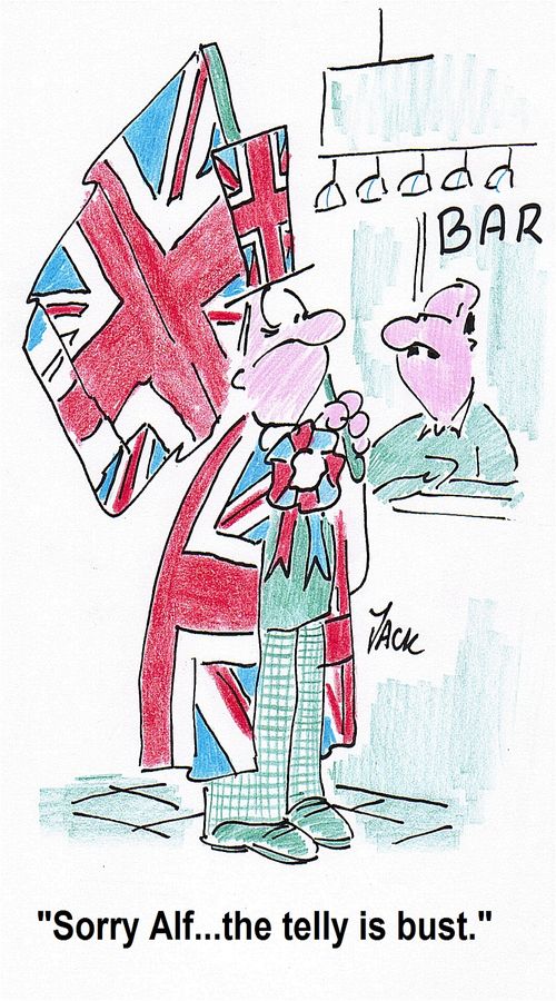 'Sorry Alf...the telly is bust.'