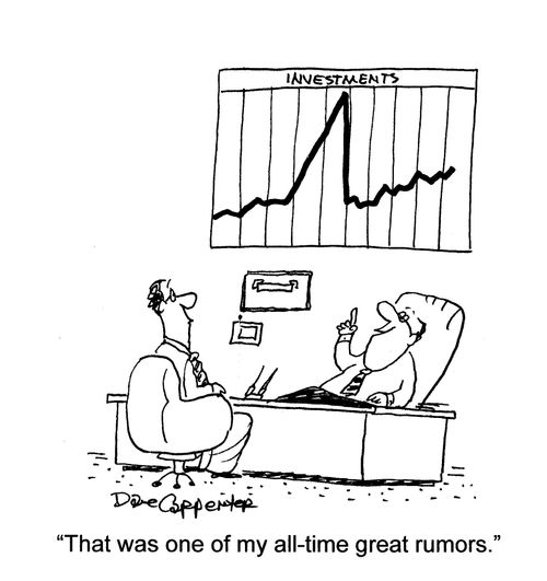 'That was one of my all-time great rumors.'