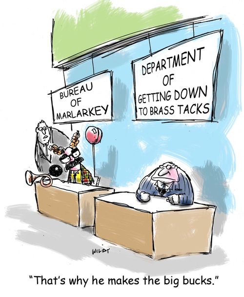 'That's why he makes the big bucks.'