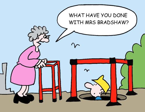 'What have you done with Mrs Bradshaw?'