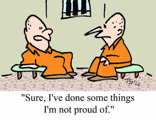 'Sure, I've done some things I'm not proud of.'