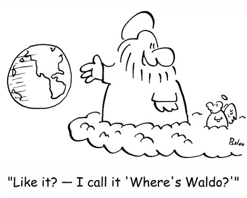 'Like it? -- I call it 'Where's Waldo?''