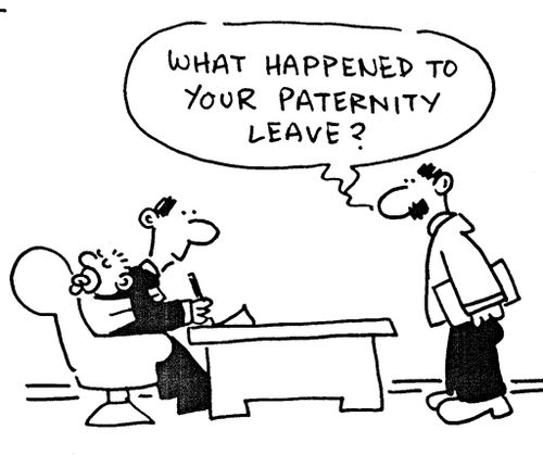 'What happened to your paternity leave?'