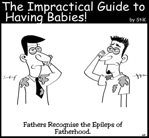 Fathers Saluting Each Other.