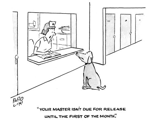 'Your master isn't due for release until the first of the month.'