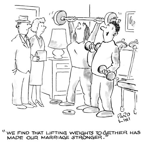 'We find that lifting weights together has made our marriage stronger.'