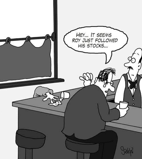 'Hey... It seems Roy just followed his stocks...'