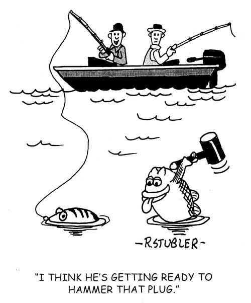 'I think he's getting ready to hammer that plug.'