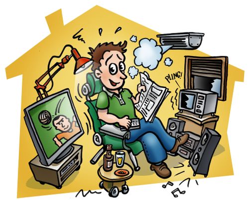 Living comfortably with electric appliances.
