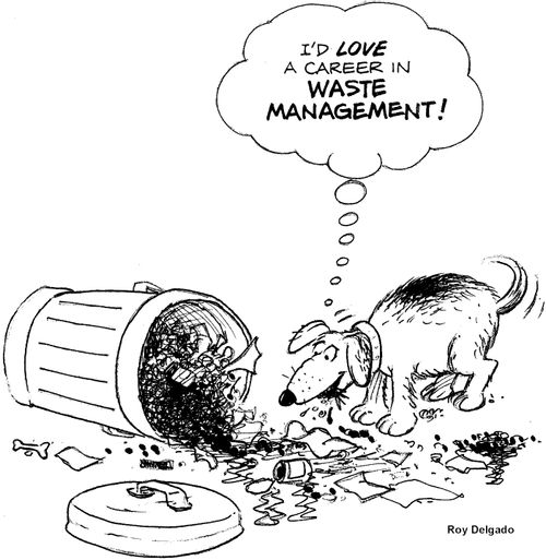 'I'd love a career in waste management!'
