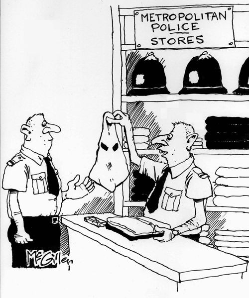 'And this is your special 'off duty' helmet...'